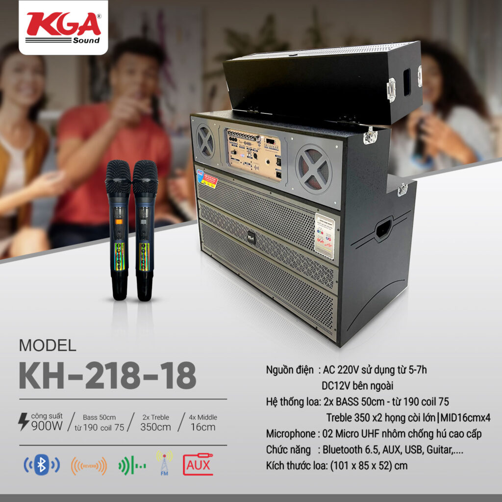 loa di động karaoke gập 5 tấc đôi